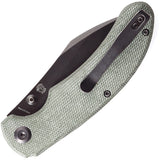 Kansept Knives Nesstreet Pocket Knife Green Micarta Folding S35VN Blade 1039A3