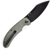 Kansept Knives Nesstreet Pocket Knife Green Micarta Folding S35VN Blade 1039A3