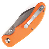 Kansept Knives Nesstreet Pocket Knife Linerlock Orange G10 Folding S35VN 1039A5