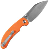 Kansept Knives Nesstreet Pocket Knife Linerlock Orange G10 Folding S35VN 1039A5