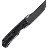 Kansept Knives Reedus Framelock Black Titanium Folding S35VN Pocket Knife 1041A1