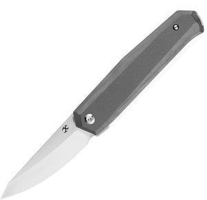 Kansept Knives Integra Framelock Gray Titanium Folding M390 Pocket Knife 1042A1