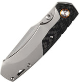 Kansept Knives Weim Framelock Titanium & Twill CF Folding S35VN Knife 1051A1
