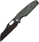 Kansept Knives Tuckamore Titanium & Green Carbon Fiber Folding 20CV Knife 1052A3