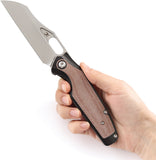 Kansept Knives Tuckamore Titanium & Brown Micarta Folding CPM-20CV Knife 1052A4