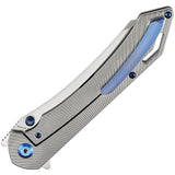 Kansept Knives Colibri Tech Framelock Gray Titanium Folding S35VN Knife 1060A1