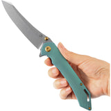 Kansept Knives Colibri Tech Framelock Green Titanium Folding S35VN Knife 1060A3