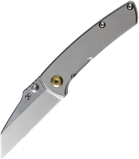 Kansept Knives Little Main Street Gray Titanium Folding CPM-S35VN Knife 2015A1