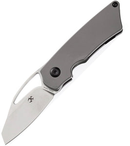 Kansept Knives Goblin Framelock Gray Titanium Folding CPM-S35VN Knife 2016A1