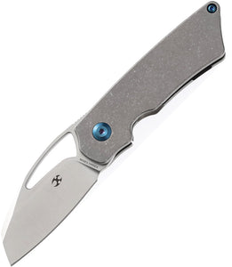 Kansept Knives Goblin Framelock Gray Titanium Folding CPM-S35VN Knife 2016A3