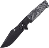 Kansept Knives Shikari SBL Button Lock Titanium & G-Mascus Folding CPM-S35VN Knife 2027B1