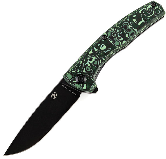 Kansept Knives AGI Framelock Titanium & Carbon Fiber Folding S35VN Knife 2037A4