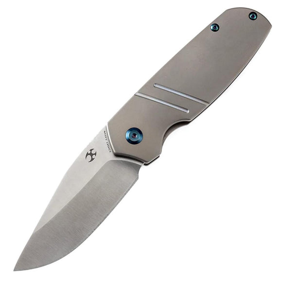 Kansept Knives Turaco Framelock Bronze Titanium Folding CPM-S35VN Knife 2049A3