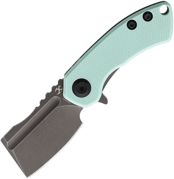 Kansept Knives Pocket Knife Mini Korvid Linerlock Teal G10 Folding S35VN 3030A1