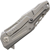 Reate Knives K3 Framelock Damascus Steel CF Titanium Folding Blade Knife