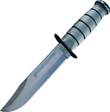 Ka-Bar Fighting Knife 1095 Carbon Steel Black Handle 12" Fixed Blade 1211