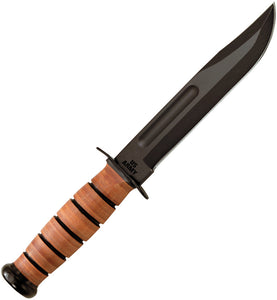 Ka-Bar U.S Army Fighting Knife 1095 High Carbon Steel 12" Black Fixed Blade 1220
