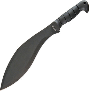 Ka-Bar Machete Kukri Black Handle 1085 Carbon Steel 17" Fixed Blade Knife 1249