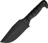 Ka-Bar Heavy-Duty Warthog Black 1085 Carbon Steel Fixed Knife w/ Sheath 1278