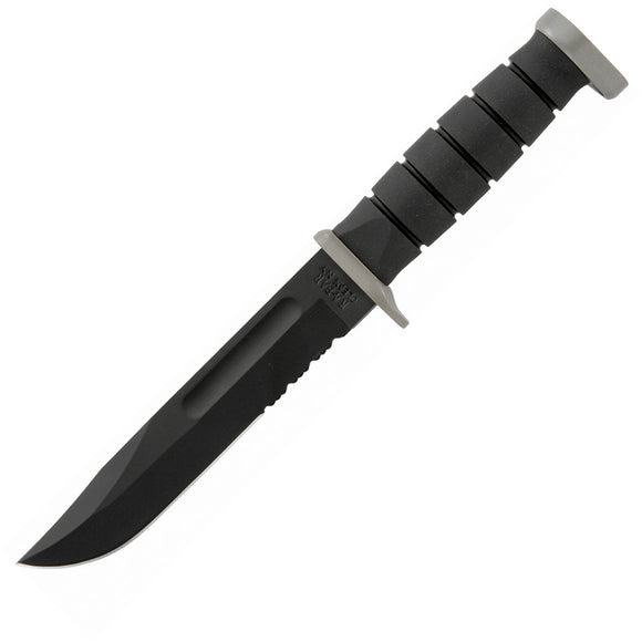 Ka-Bar Extreme Utility Black Smooth D2 Steel Fixed Blade Knife 1281