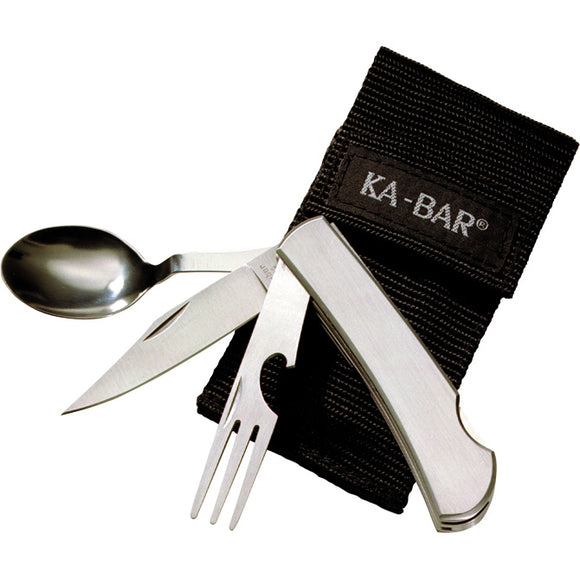 Ka-Bar Hobo Outdoor Dining Kit Folding Knife Spoon Knife Camping Multi-Tool 1300
