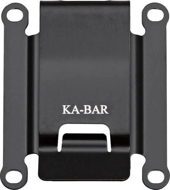 Ka-Bar TDI Knives Black Stainless Belt Clip Knife Mount w/ Fasteners 1480CLIP