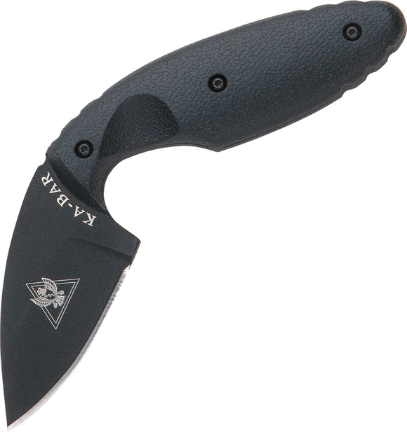 Ka-Bar TDI Law Enforcement Black AUS-8A Stainless Fixed Knife w/ Sheath 1480