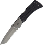 Ka Bar Black Tanto Mule Folding Knife  Combo Edge G10 - 3065