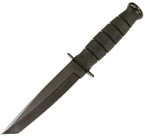 Ka-Bar Short Tanto Kydex 1095 High Carbon Steel Black Handle Fixed Knife 5054