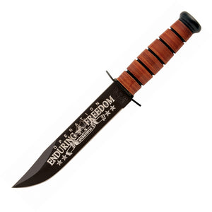 Ka-Bar USN OEF Afghanistan  Fixed Blade Bowie Knife 9170