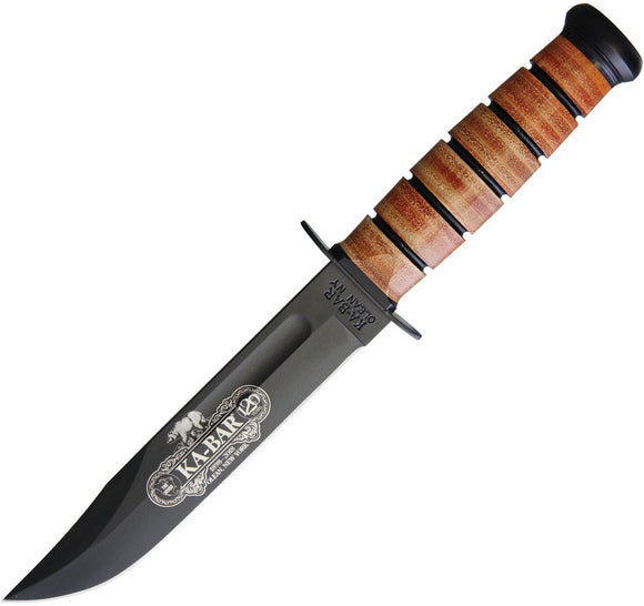 Ka-Bar 120th Anniversary USMC Fixed Blade Knife + Sheath 9191