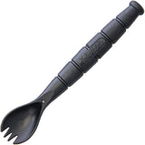 Ka-Bar Tactical Spork w/ Black Serrated Knife Handle Pocket Eating Tool 9909