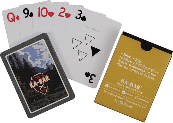 Ka-Bar Playing Cards Game Soldier WWII Replica Afghanistan Conflict Novelty Deck 9914