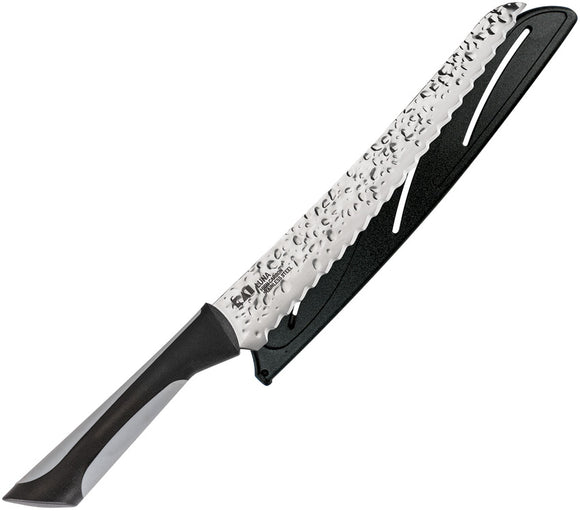 Kai USA Luna Bread Black & Gray Stainless Steel Fixed Blade Knife 7062