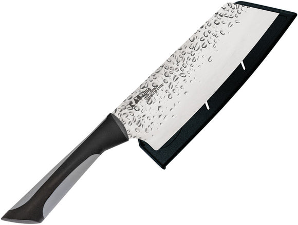 Kai USA Luna Asian Utility Black & Gray Stainless Steel Fixed Blade Knife 7077
