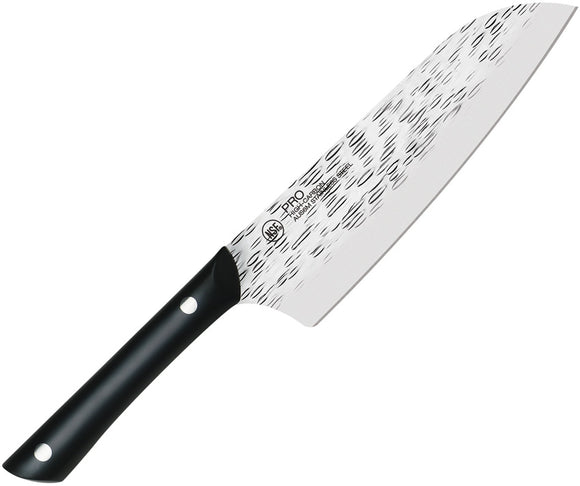 Kai USA Professional Santoku Black POM AUS-6M Fixed Blade Knife HT7064