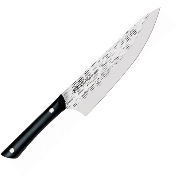 Kai USA Professional Chefs Black POM AUS-6M Cleaver Fixed Blade Knife HT7066