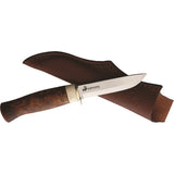 Karesuando Kniven Beaver 10 Fixed Blade Knife Brown Wood Stainless Steel 350000