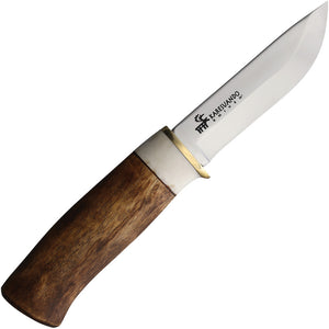 Karesuando Kniven Beaver 8 Fixed Blade Knife Curly Birch Stainless 12C27 350100