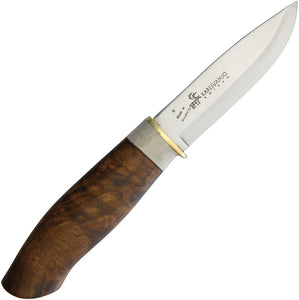 Karesuando Kniven Galten EX Hunting Walnut Handle Stainless Fixed Knife 3509W