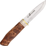 Karesuando Kniven Survival Stainless 12C27 Steel Birch & Reindeer Fixed Knife 3586