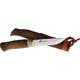 Karesuando Kniven Sami Kebne Hunter Brown Birch RWL-34 Fixed Blade Knife 359002
