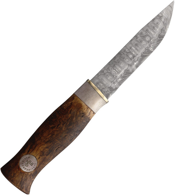 Karesuando Kniven Sami Kebne Nordic Light Wood Damascus Fixed Blade Knife 359007