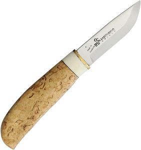 Karesuando Kniven Johtalit Hikers Natural Birch & Reindeer Fixed Knife 4021N