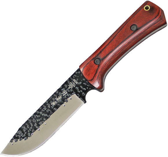 Kanetsune Enyou Tou Brown Smooth Wood AUS-8 Stainless Fixed Blade Knife B166