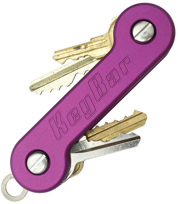 KeyBar Purple Aluminum Handle Holds 12 Keys 208