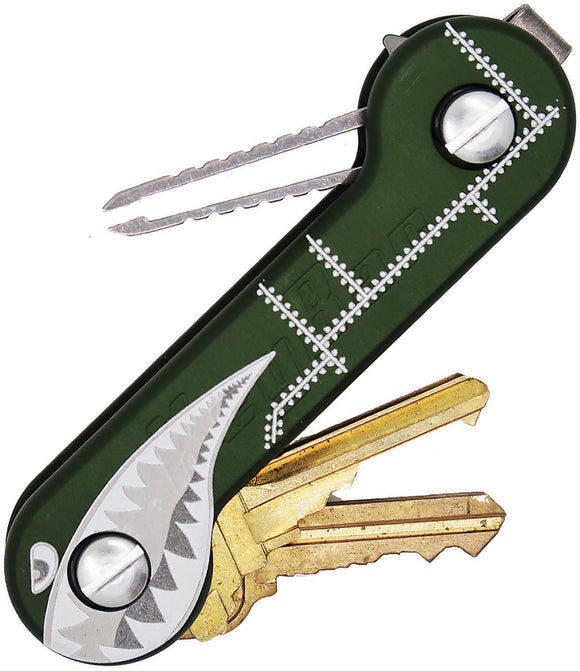 KeyBar Green Anodized Bottle Bomber Opener Multi-Tool Made in USA 216