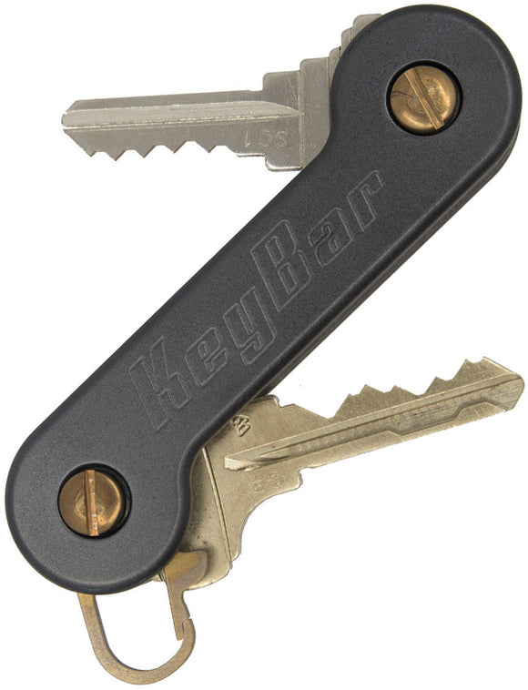 KeyBar KeyBar Titanium Midnight Car & House Key Holding Multitool 247
