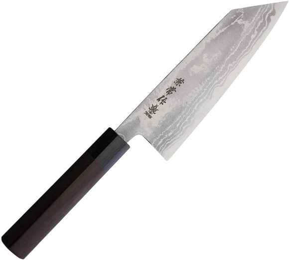 Kanetsune Kiritsuke Chef's Red Sandalwood Damascus Fixed Blade Knife C465