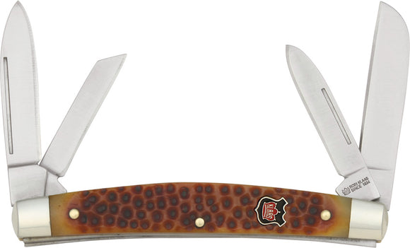 Klaas Congress Brown & Tan Pick Bone Folding Stainless Pocket Knife 6426BR